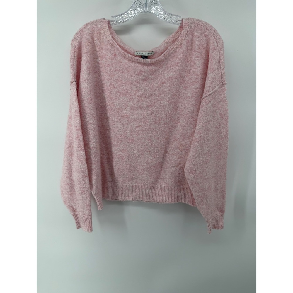 American Eagle Soft Pink Marled Knit Sweater Women's XS‎